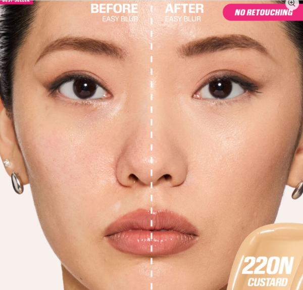 Easy Blur Natural Foundation with Niacinamide ( Custard shade 220N ) - Image 2