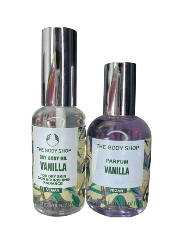 vanilla the body shop body oil & perfume 50 mll