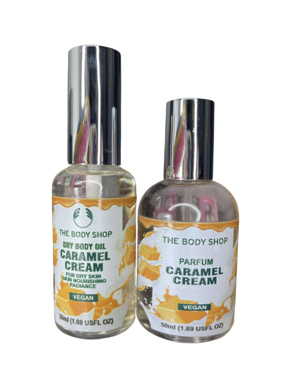 caramel the body shop body oil & perfume 50 mll
